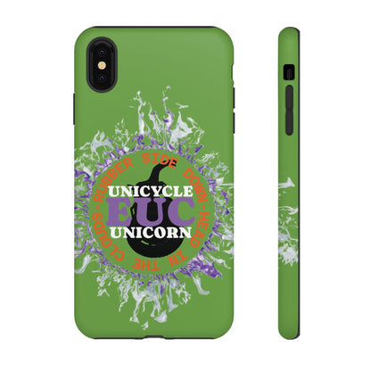 Unicycle Unicorn Purple ring of Fire Tough Case - Durable phone case for EUC fans