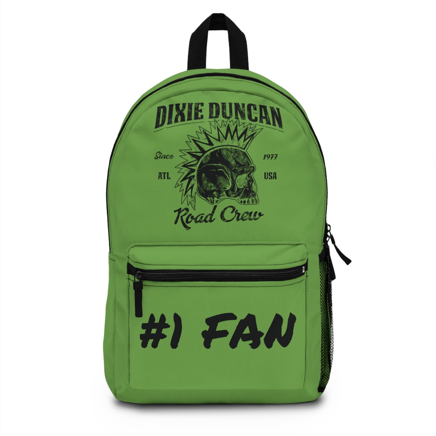 Green Wesley Backpack with DD Road Crew logo