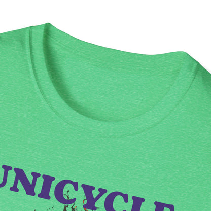 Unicycle Unicorn ring of fire Softstyle Tshirt