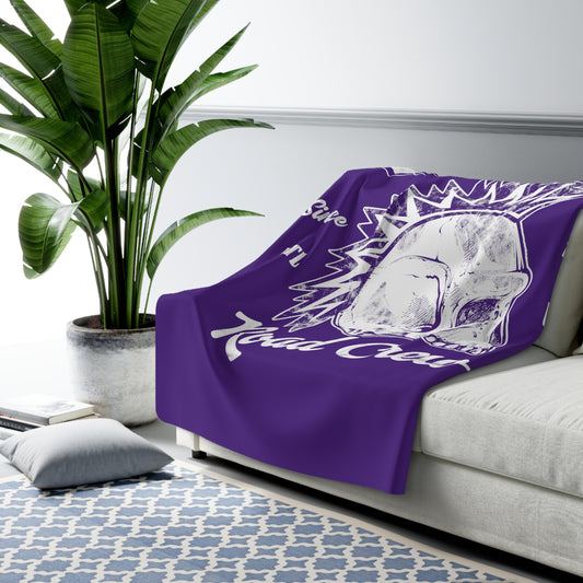 DD Road Crew Sherpa Fleece Blanket (Purple)