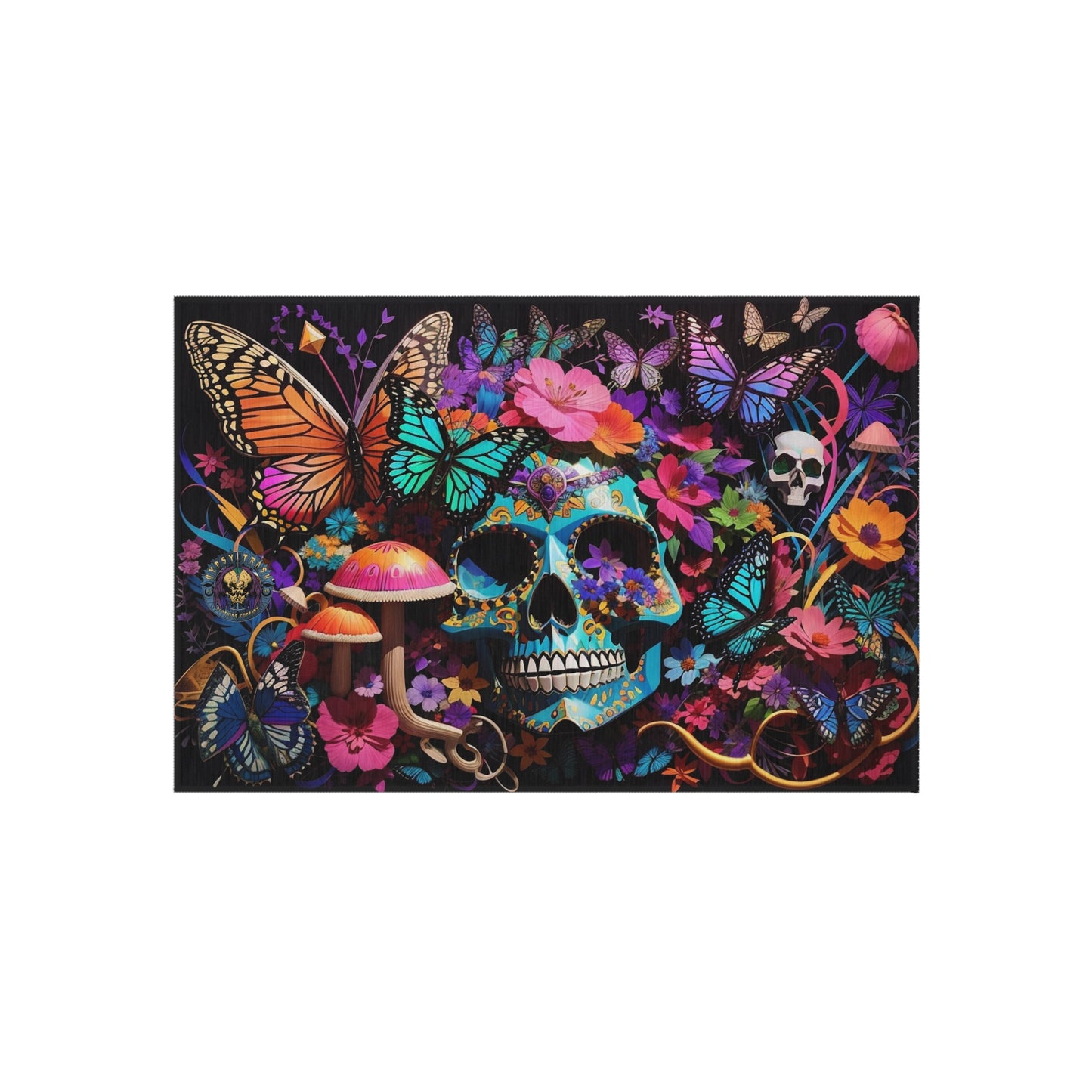 Unbranded Skull #1 Outdoor Rug