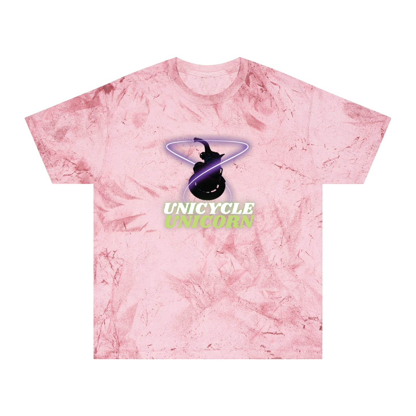 Unicycle Unicorn Red Ring of Fire unisex tshirt
