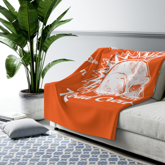 DD Road Crew Sherpa Fleece Blanket (Orange)