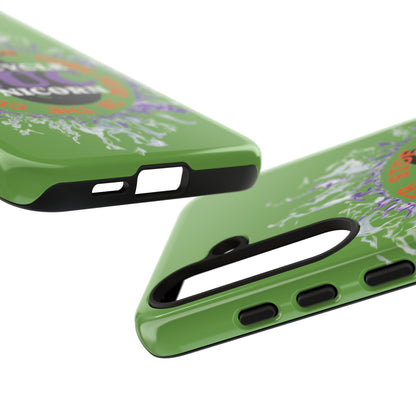Unicycle Unicorn Purple ring of Fire Tough Case - Durable phone case for EUC fans
