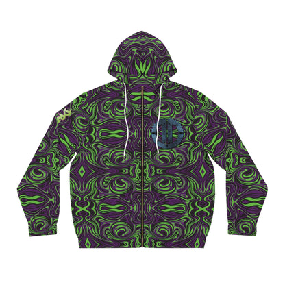 Full-Zip GTCC Psychedelic Greenple Hoodie