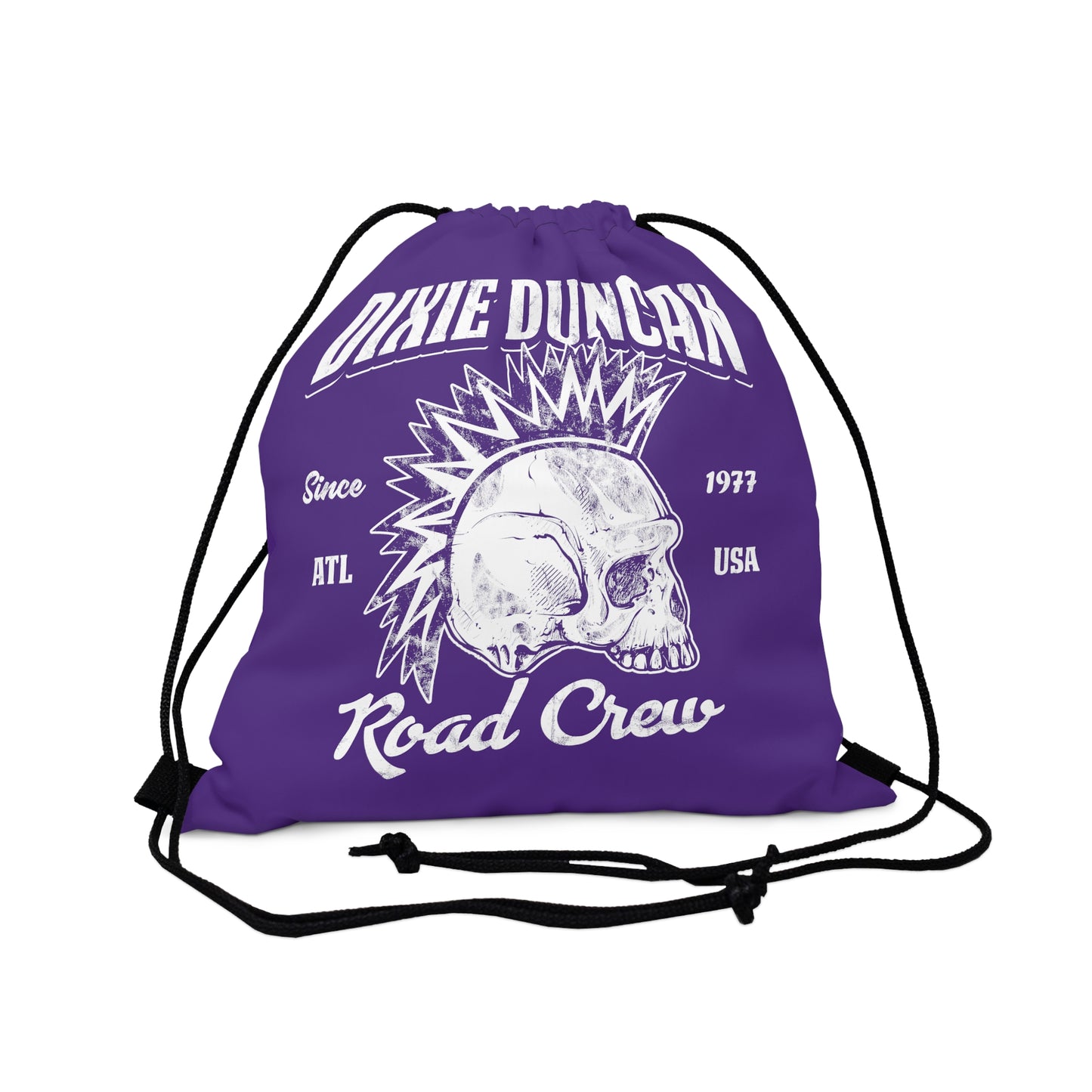 Road Crew Drawstring Bag (Purple)