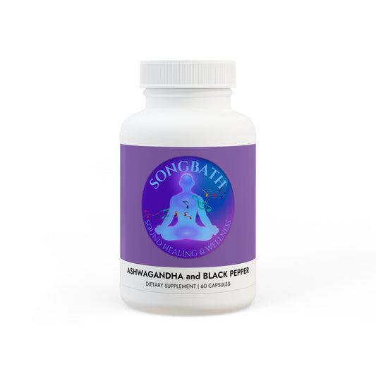 Ashwagandha and Black Pepper Supplement (60 capsules)