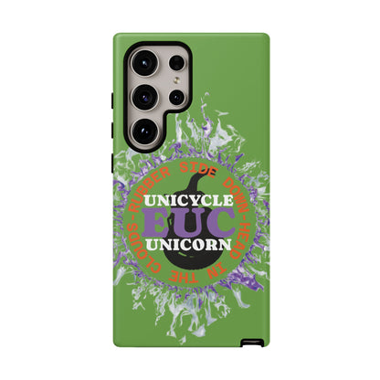 Unicycle Unicorn Purple ring of Fire Tough Case - Durable phone case for EUC fans