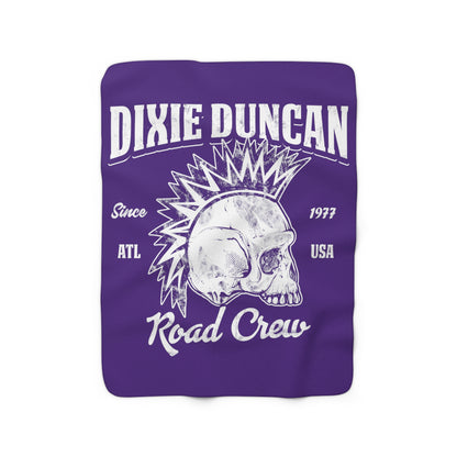 DD Road Crew Sherpa Fleece Blanket (Purple)