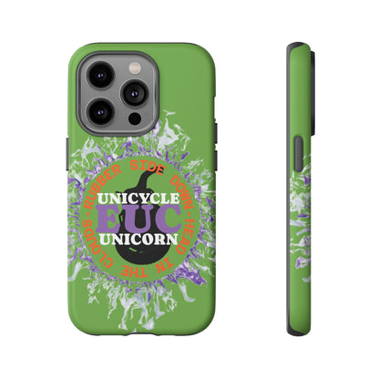 Unicycle Unicorn Purple ring of Fire Tough Case - Durable phone case for EUC fans