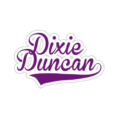 Dixie Duncan jersey Kiss-Cut Stickers