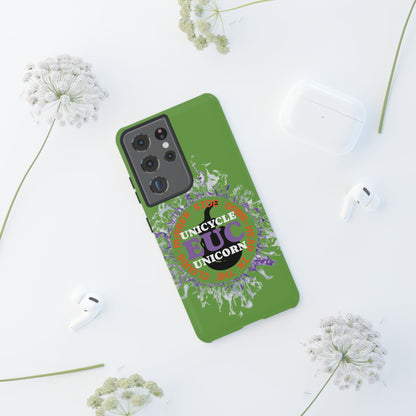 Unicycle Unicorn Purple ring of Fire Tough Case - Durable phone case for EUC fans