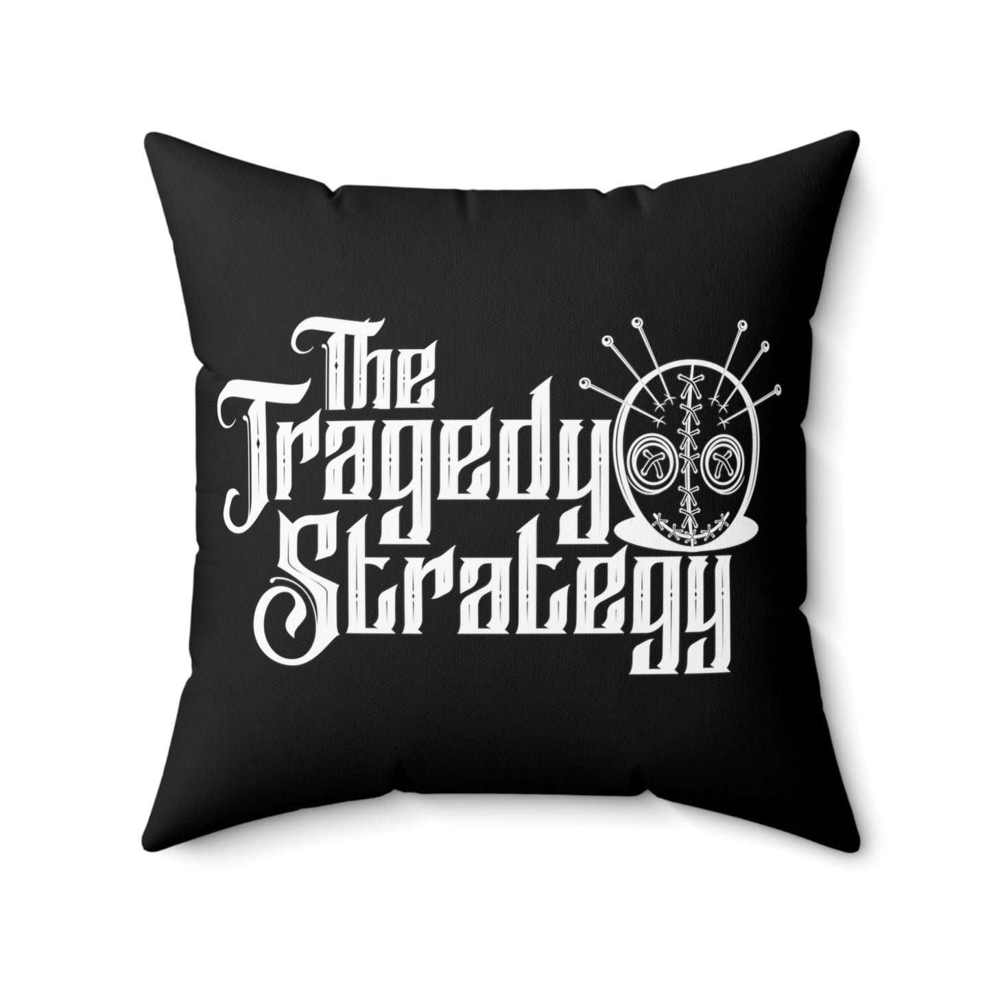 The Tragedy Strategy Save Myself Faux Suede Pillow