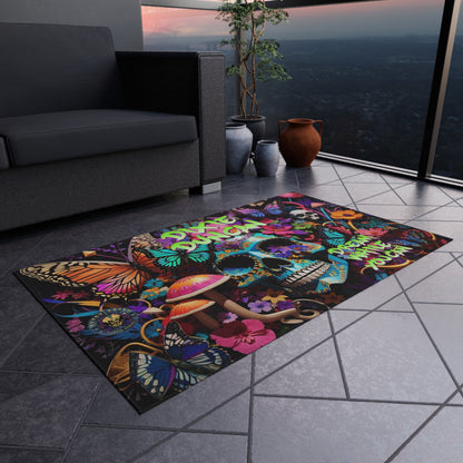 DD skulls n butterflies Outdoor Rug