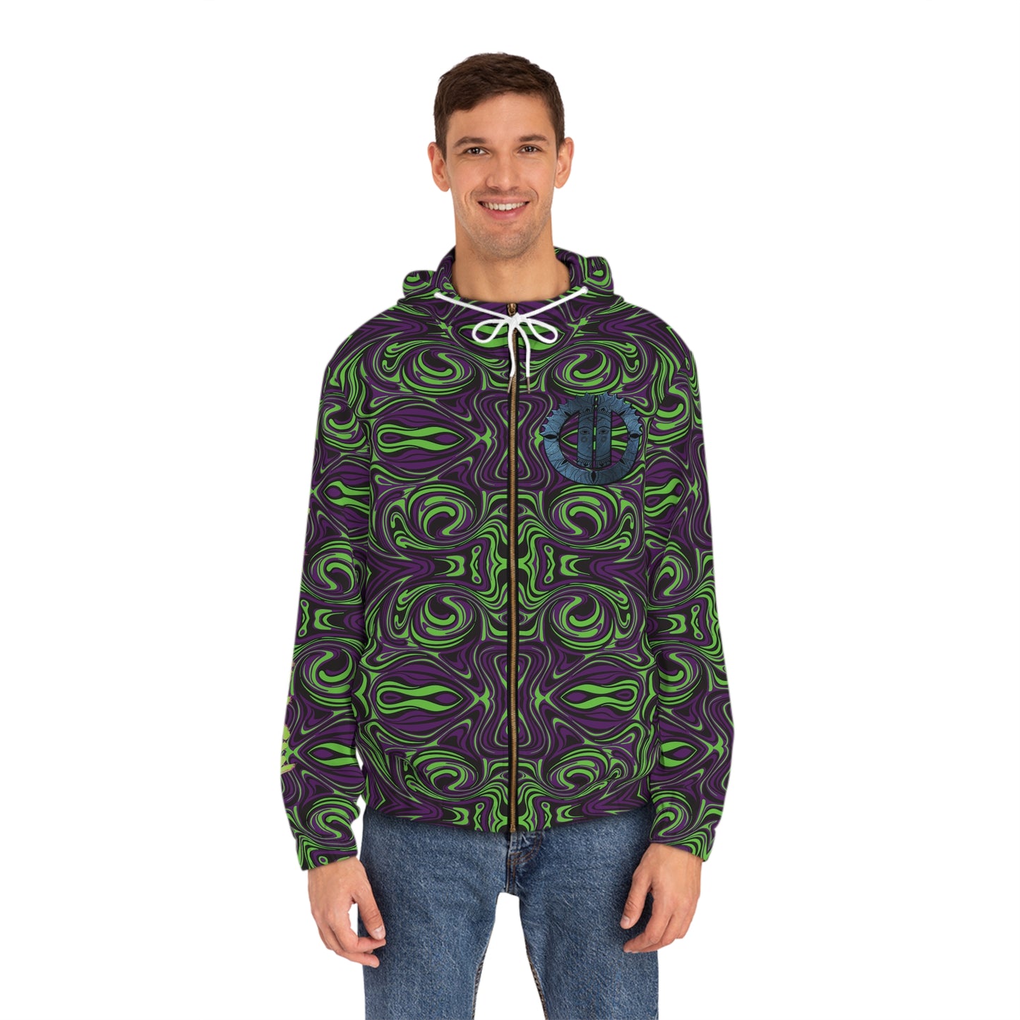 Full-Zip GTCC Psychedelic Greenple Hoodie