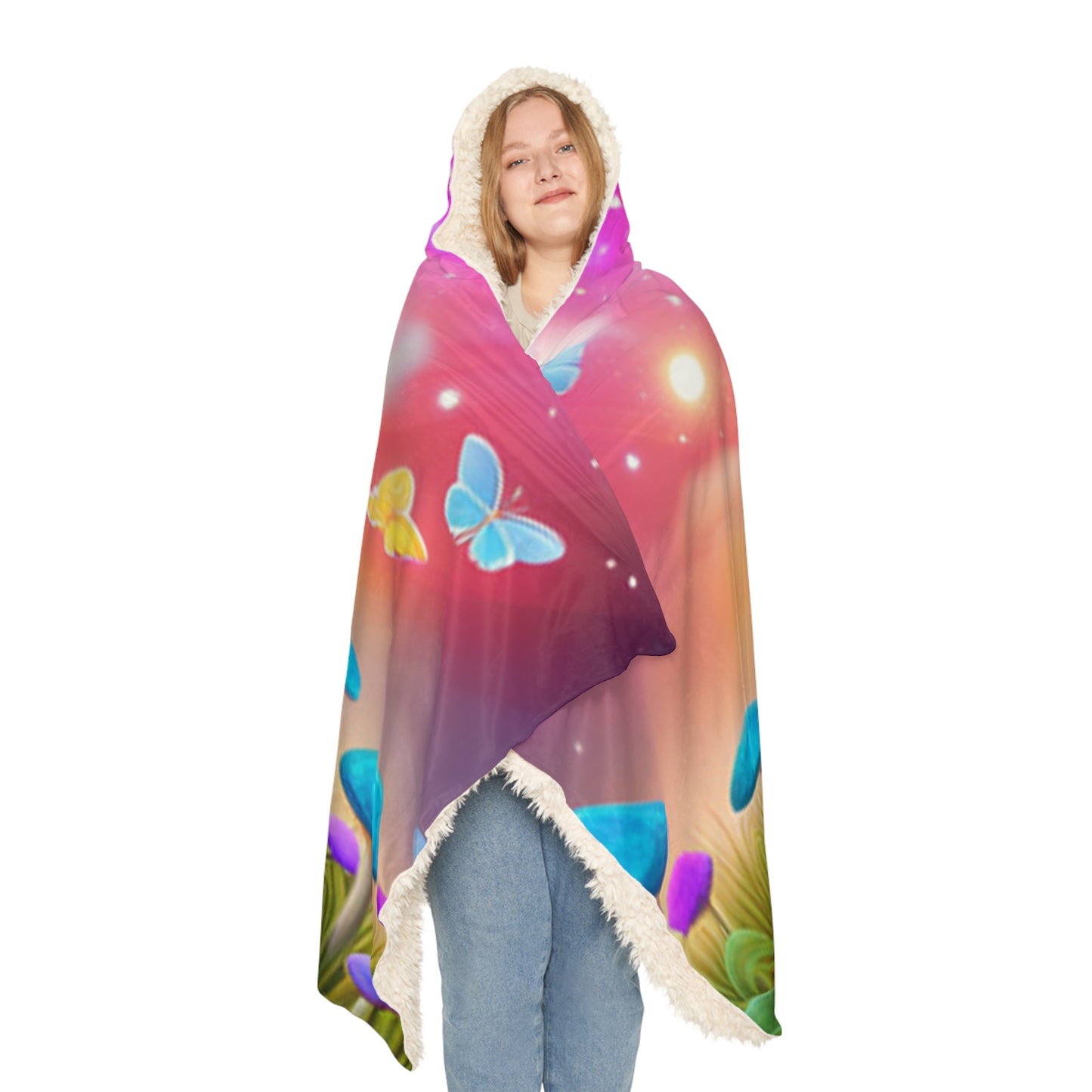 Unbranded Shrooms Snuggle Hoodie Blanket