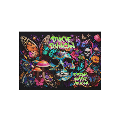 DD skulls n butterflies Outdoor Rug