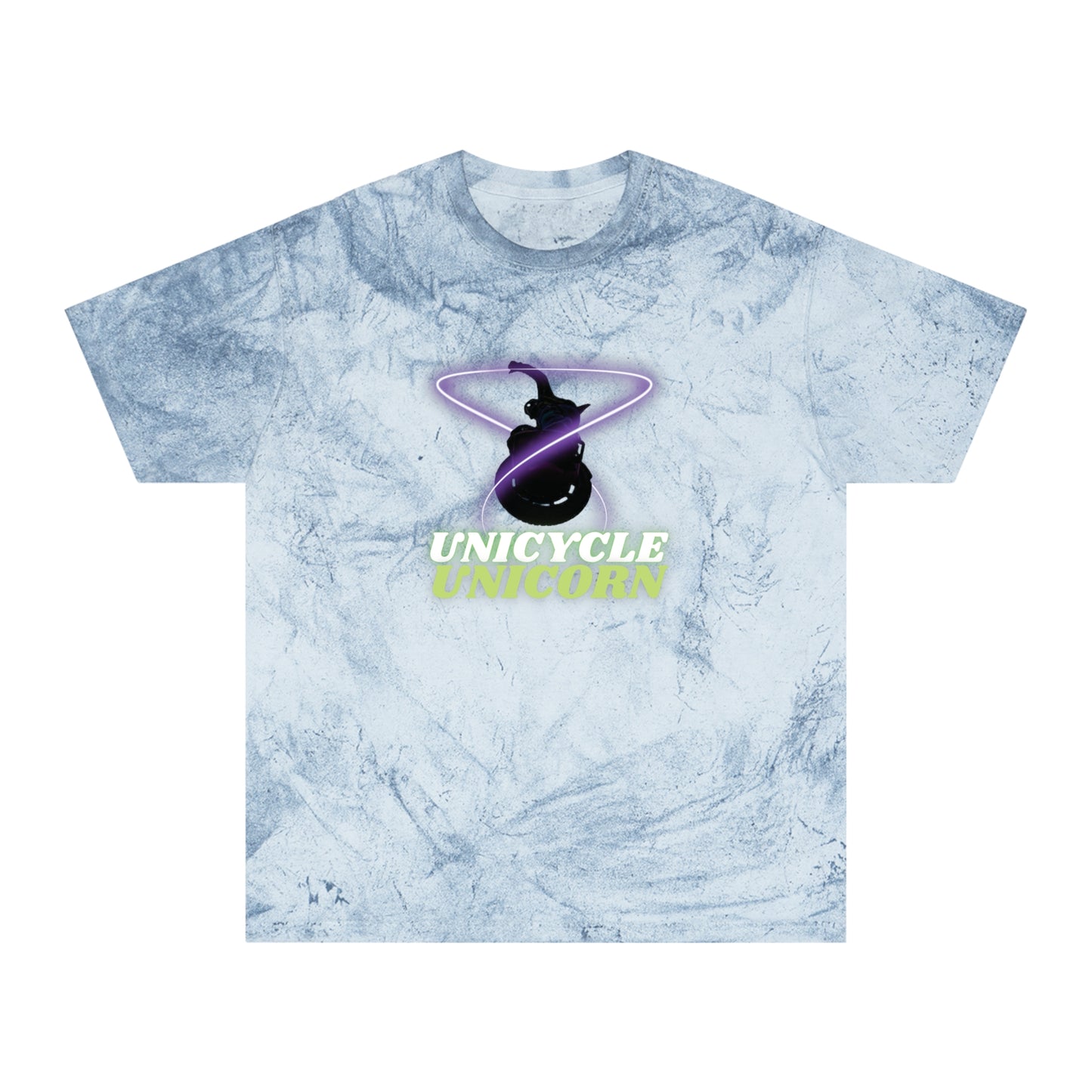 Unicycle Unicorn Red Ring of Fire unisex tshirt