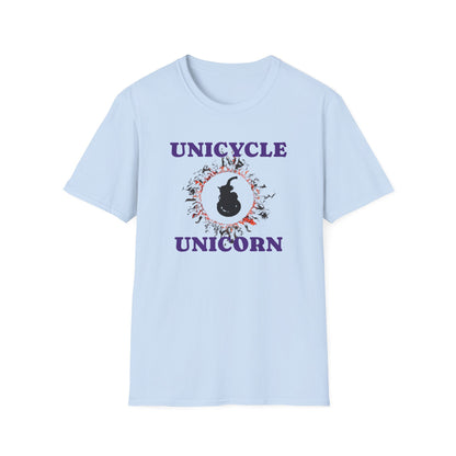 Unicycle Unicorn ring of fire Softstyle Tshirt