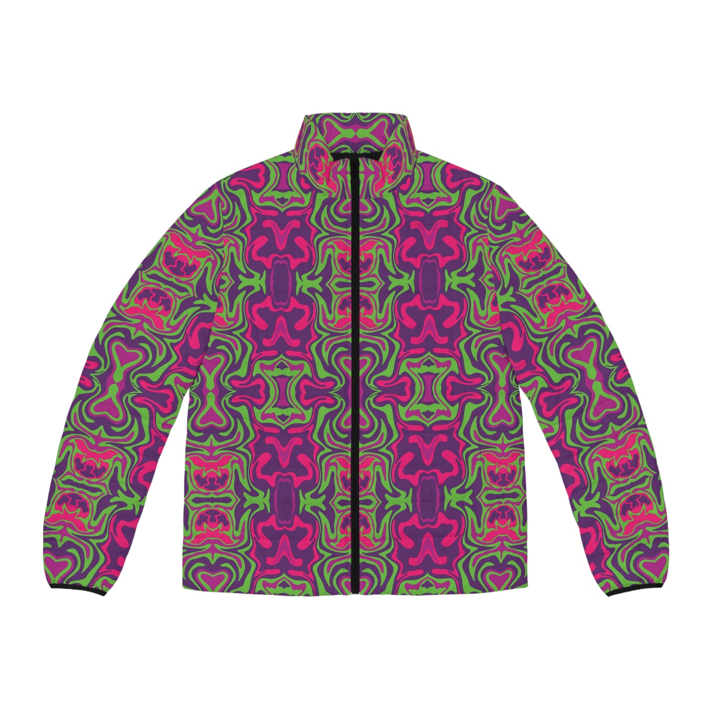 Unbranded Psychedelic Grinkple Men's Puffer Jacket