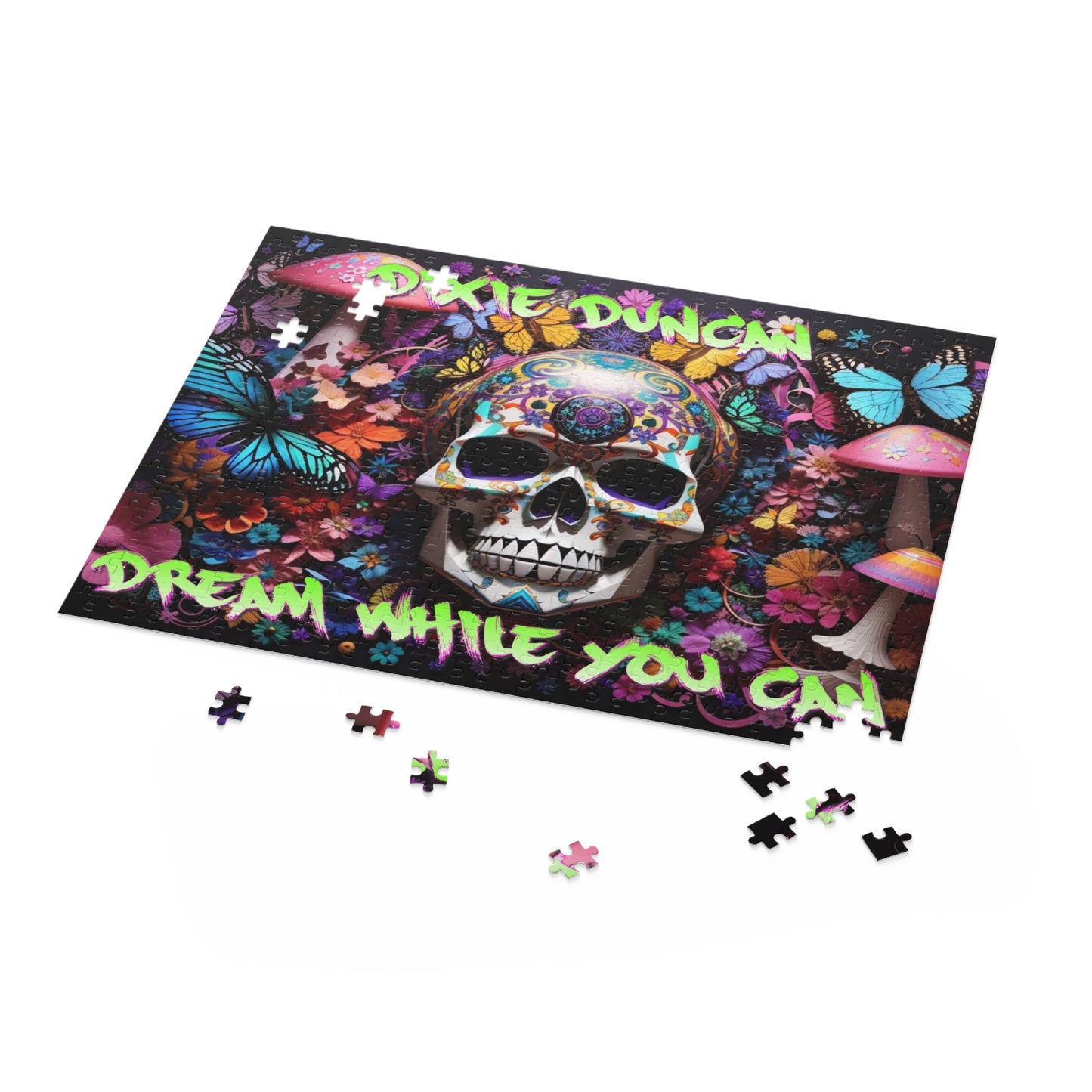 Skulls n butterflies Puzzle (120, 252, 500-Piece)