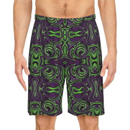 Unbranded Psychedelic Greeple Basketball Shorts