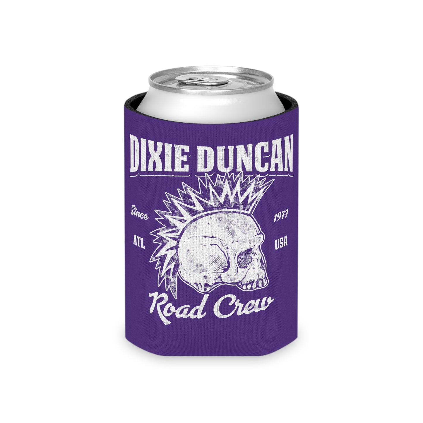 DD Road Crew Can Koozie (Purple)