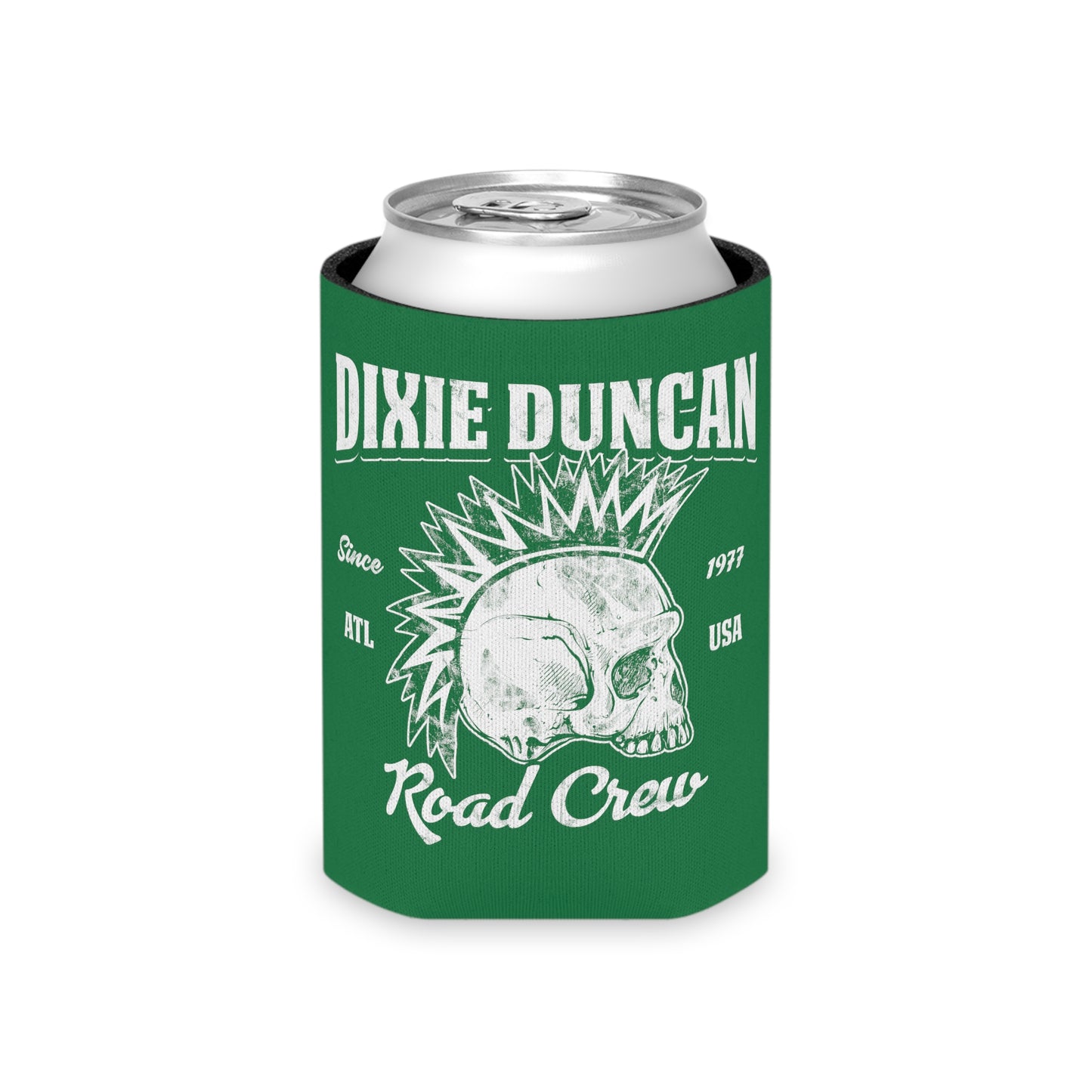 DD Road Crew Can Koozie (Green)