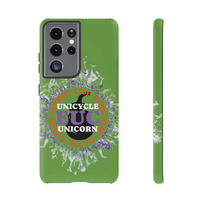 Unicycle Unicorn Purple ring of Fire Tough Case - Durable phone case for EUC fans