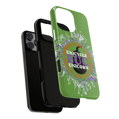 Unicycle Unicorn Purple ring of Fire Tough Case - Durable phone case for EUC fans