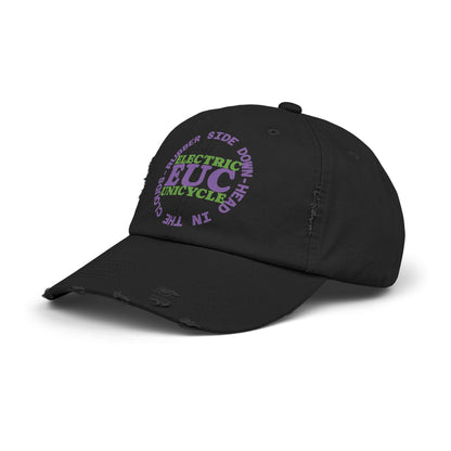 Unicycle Unicorn EUC Distressed Cap