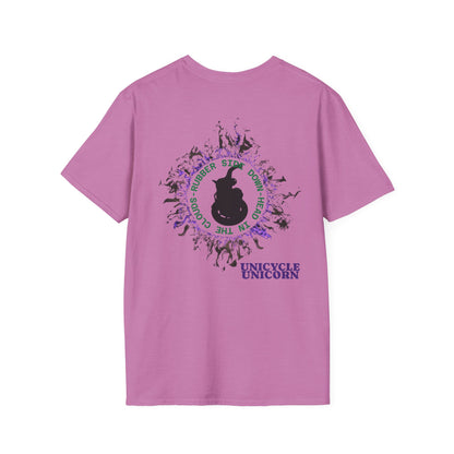 Unicycle Unicorn ring of fire Softstyle Tshirt