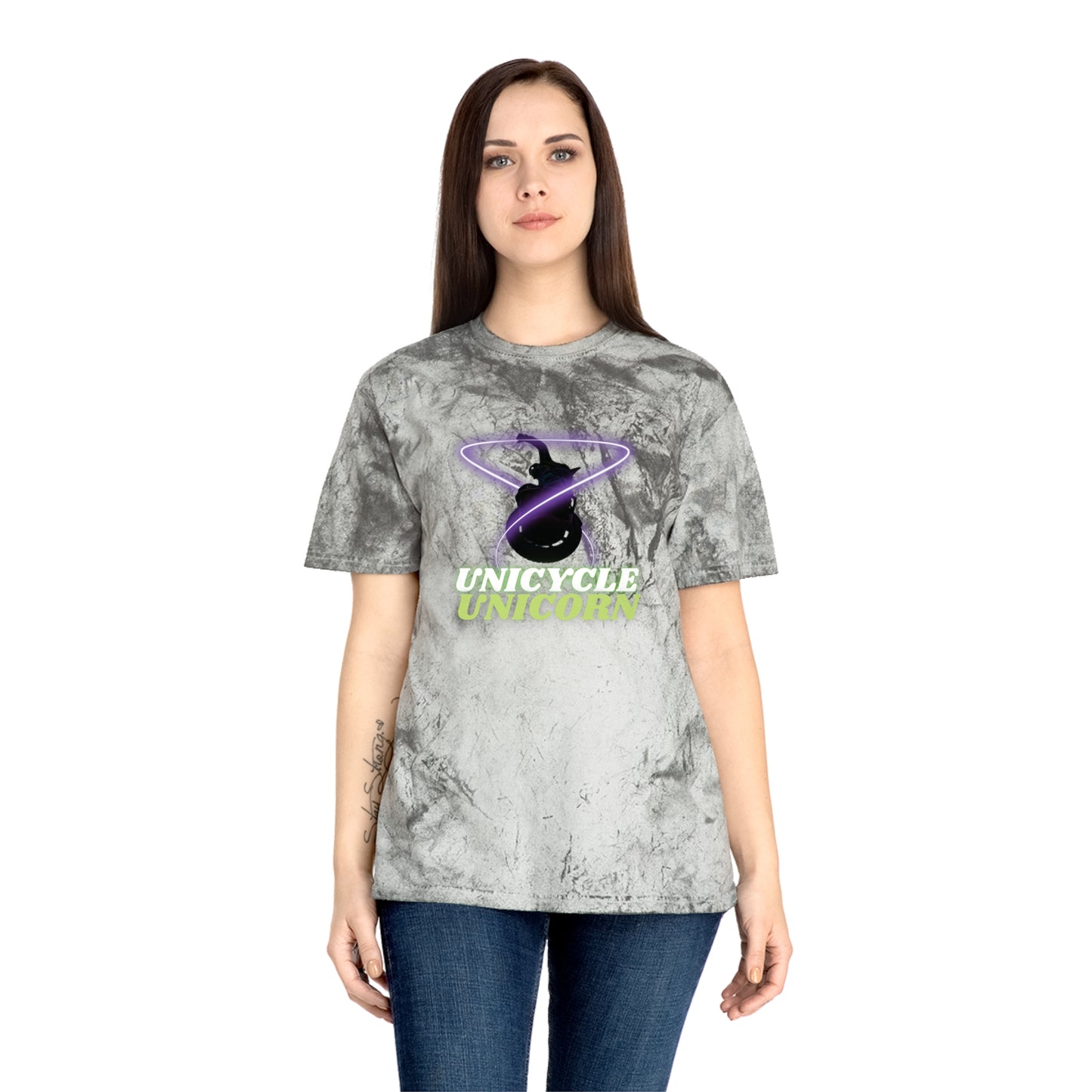 Unicycle Unicorn Red Ring of Fire unisex tshirt
