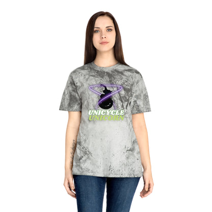 Unicycle Unicorn Red Ring of Fire unisex tshirt