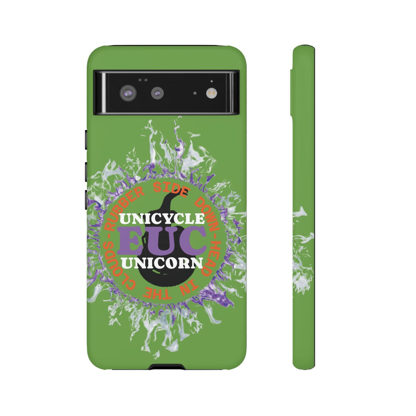 Unicycle Unicorn Purple ring of Fire Tough Case - Durable phone case for EUC fans