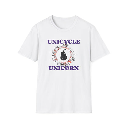 Unicycle Unicorn ring of fire Softstyle Tshirt