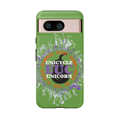 Unicycle Unicorn Purple ring of Fire Tough Case - Durable phone case for EUC fans