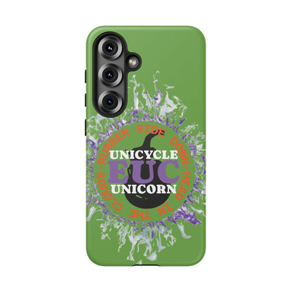 Unicycle Unicorn Purple ring of Fire Tough Case - Durable phone case for EUC fans