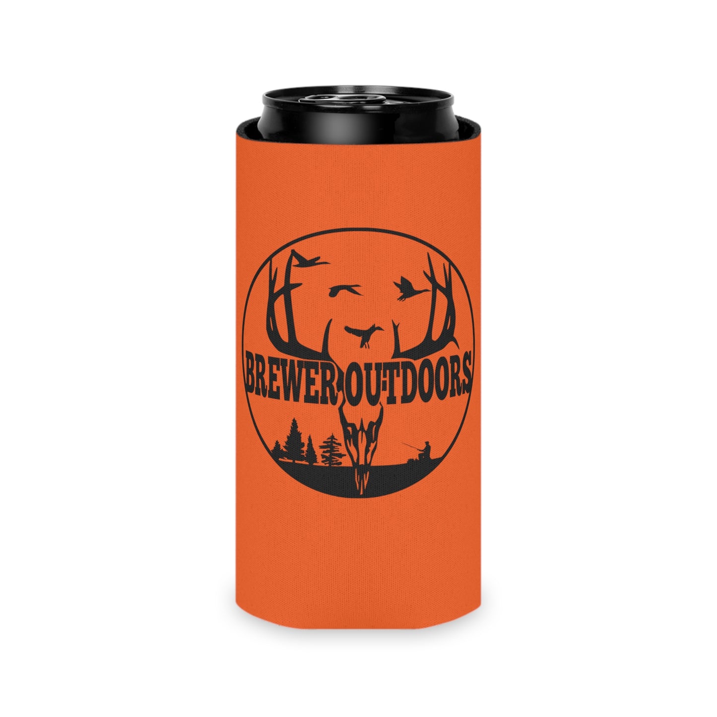 Brewer Outdoors Can Koozie (Orange)