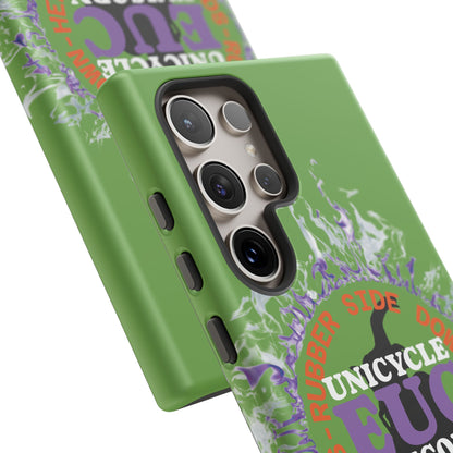 Unicycle Unicorn Purple ring of Fire Tough Case - Durable phone case for EUC fans