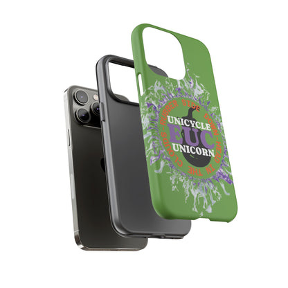 Unicycle Unicorn Purple ring of Fire Tough Case - Durable phone case for EUC fans