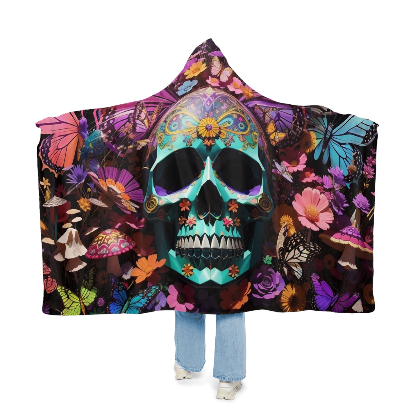 Unbranded Skull #3 Snuggle Blanket