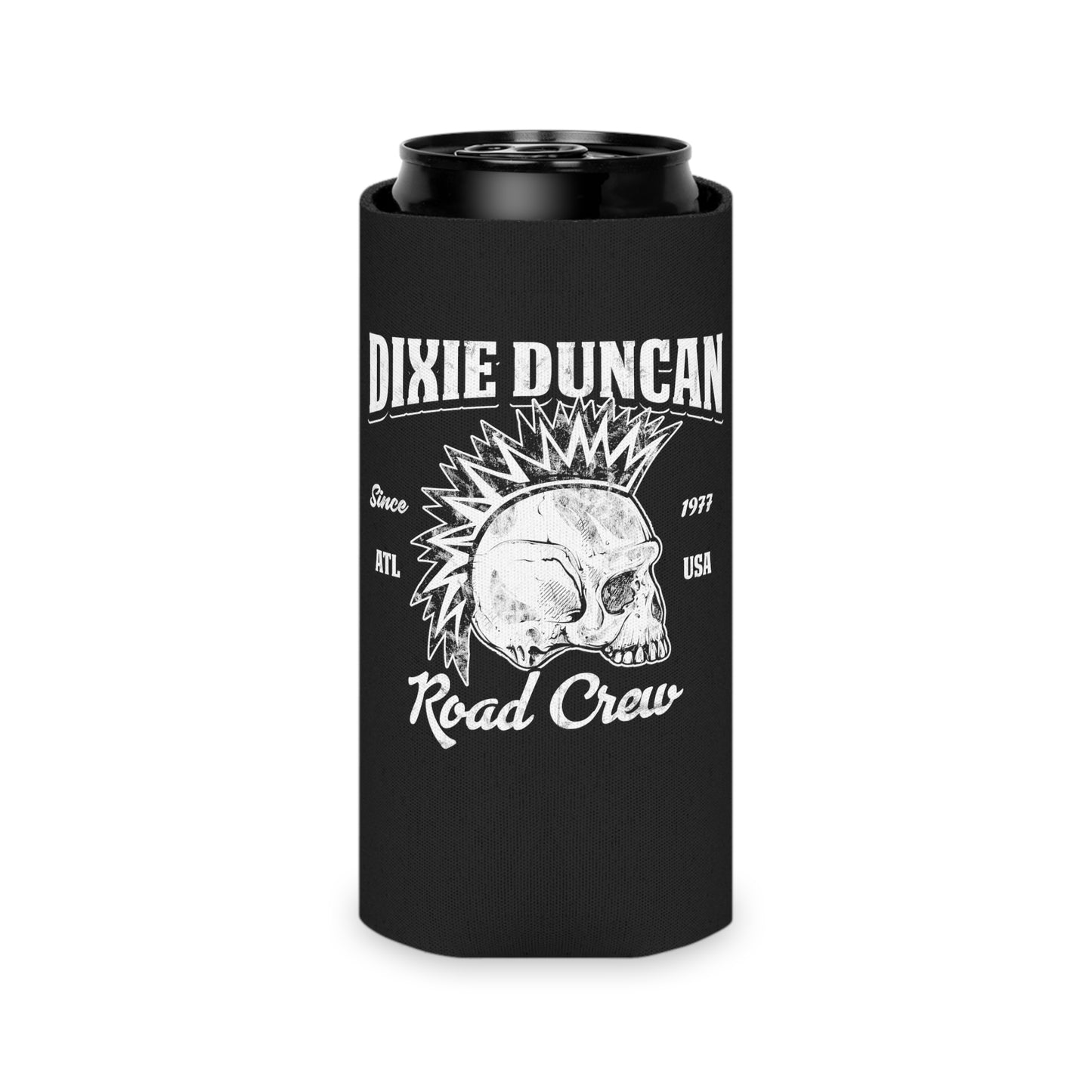 DD Road Crew Can Koozie (Black)