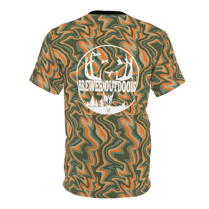 Brewer Outdoors Psychedelic Orange Camo Tee