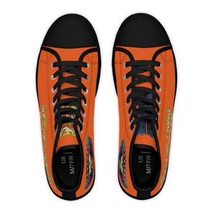 GTCC Womens High Top Sneakers (Orange)