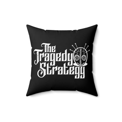 The Tragedy Strategy Save Myself Faux Suede Pillow