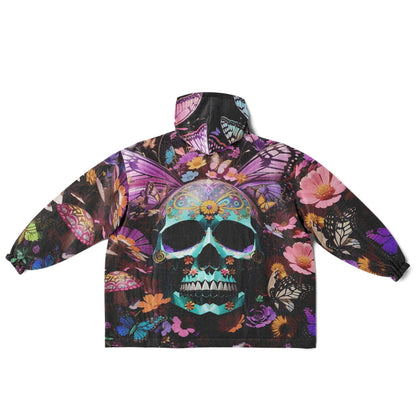 Unbranded Skull #3 Psychedelic Reversible Snug Hoodie