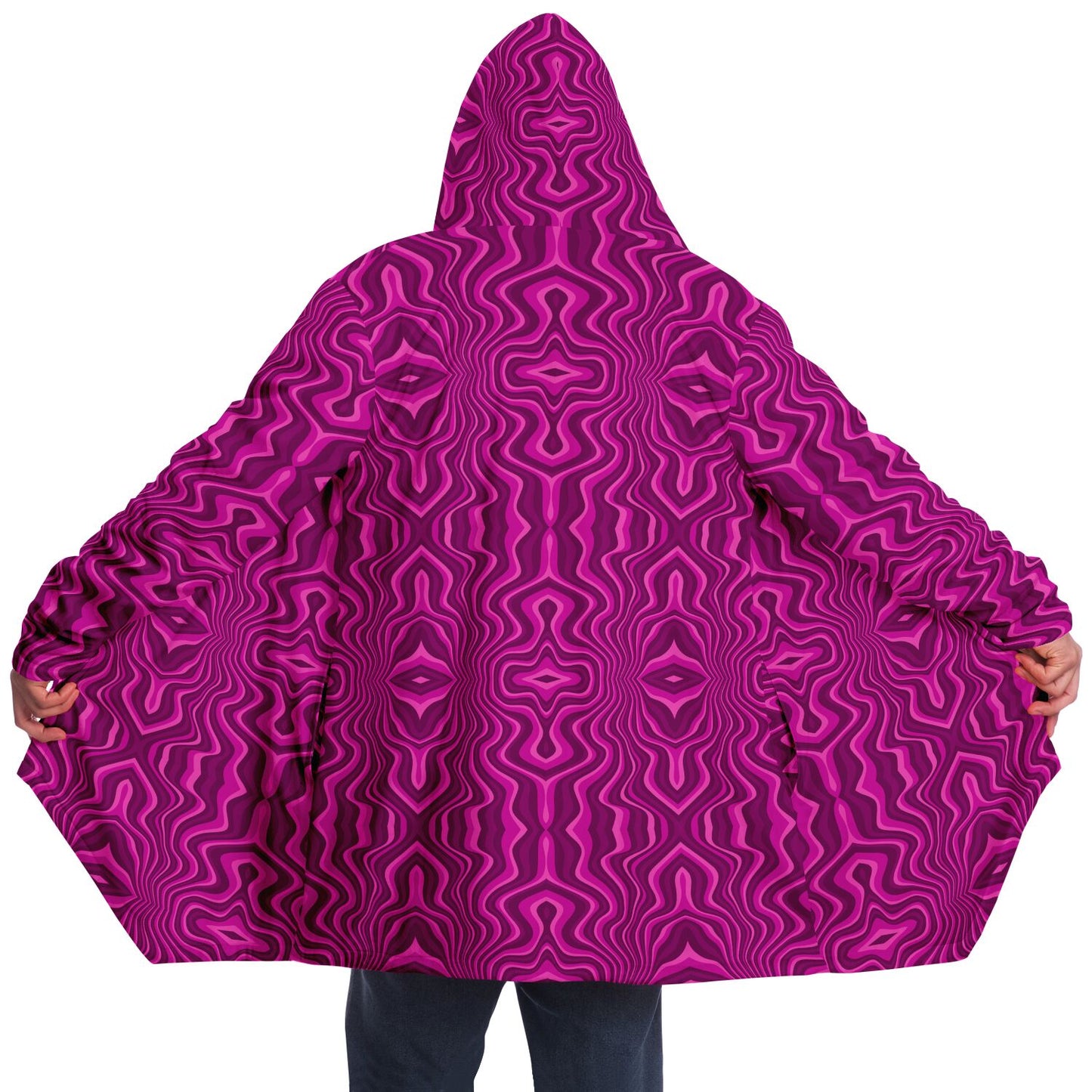 Unbranded Psychedelic Pinkple Microfleece Cloak